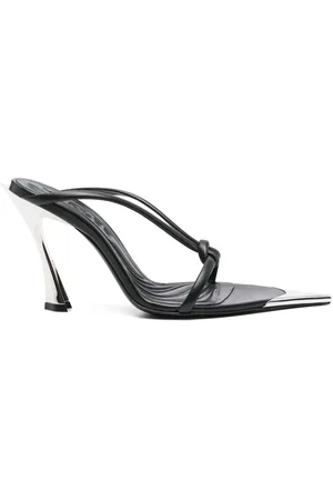 MUGLER 105 mm mules i nappalæder