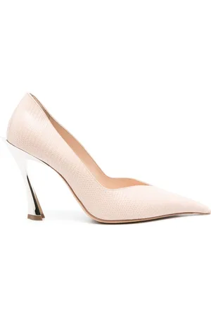MUGLER 105 mm pumps med firben-effekt