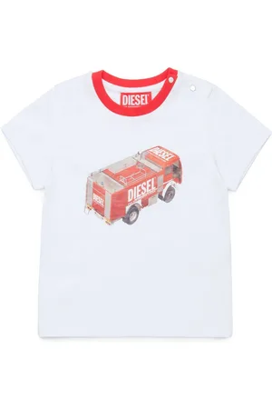 Diesel T-shirt med brandmand-tryk