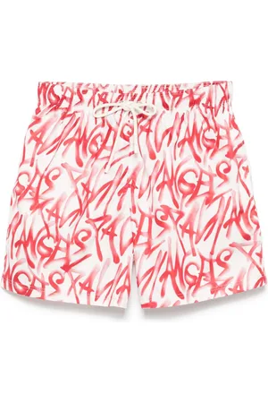 Palm Angels Badeshorts med graffiti-tryk