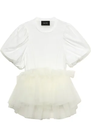 Simone Rocha T-shirt med tylkant