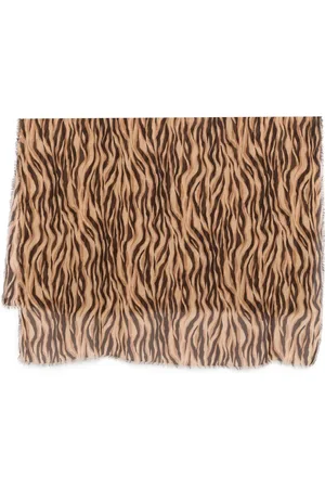 Saint Laurent Tørklæde med tigertryk