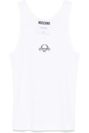 Moschino Tanktop med broderet logo