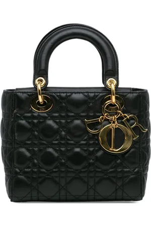 Dior Lille Cannage Lady Dior satchel-taske i lammeskind fra 2016