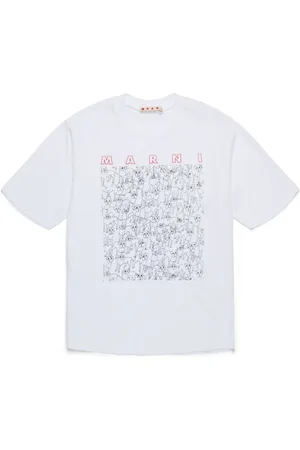 Marni T-shirt med hundetryk