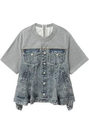 3.1 Phillip Lim Flounce denimtop