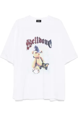 We11 Done T-shirt med grafisk tryk