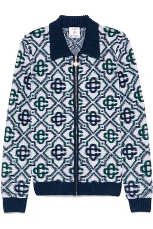 Casablanca Cardigan med monogram-jacquard