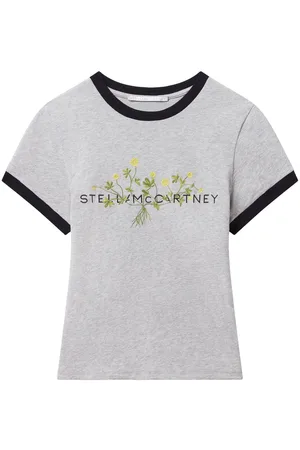 Stella McCartney T-shirt med logobroderi
