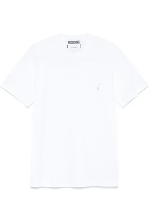Moschino T-shirt med fuglebroderi