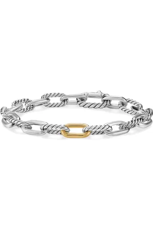 David Yurman DY Madison® kædearmbånd i 18 karat guld og sterlingsølv