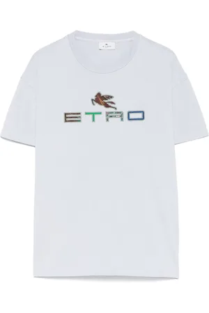 Etro T-shirt med logobroderi