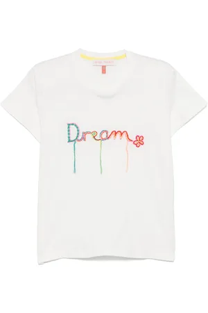 MIRA MIKATI T-shirt med ord-broderi