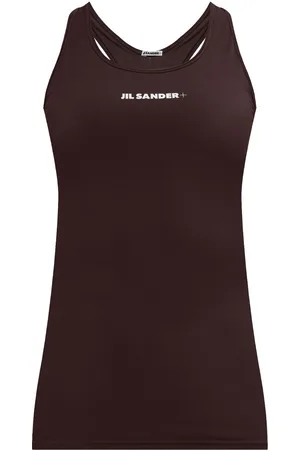 Jil Sander Tanktop med broderet logo