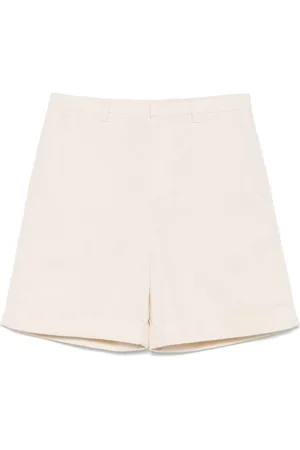 VALENTINO GARAVANI Shorts i lærred