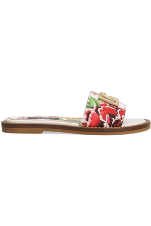 Dolce & Gabbana Slides med blomstertryk