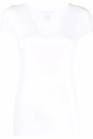 Majestic T-shirt med V-hals
