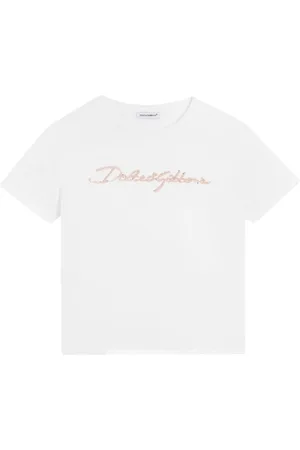 Dolce & Gabbana T-shirt med logoudsmykning