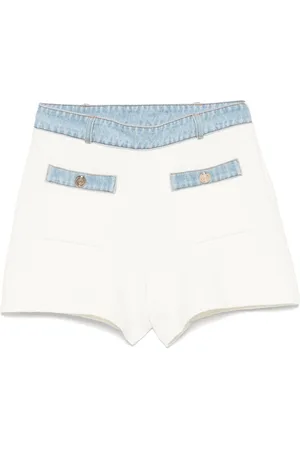 Maje Shorts med denimkant