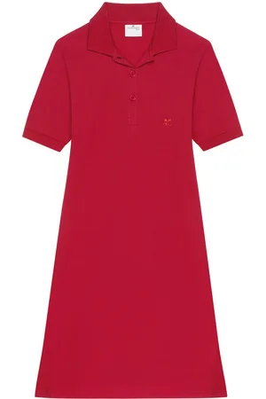 Courrèges Kort kjole med polokrave