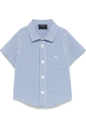 FAY Gingham-ternet skjorte