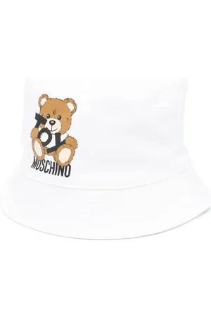 Moschino Bøllehat med bamsetryk