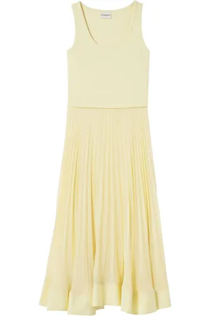 Claudie Pierlot Mellemlang kjole i to materialer