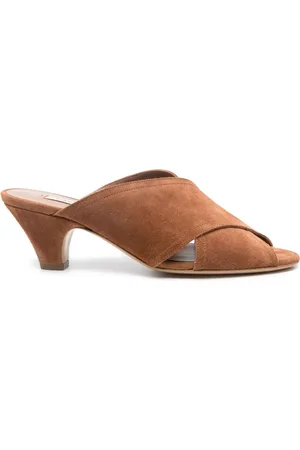 Casadei 55 mm mules i ruskind