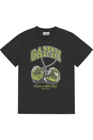 Ganni T-shirt med tryk