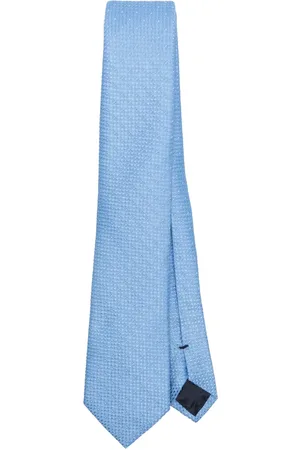 Emporio Armani Silkeslips i mønstret jacquard