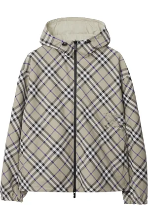 Burberry Vendbar ternet jakke med hætte