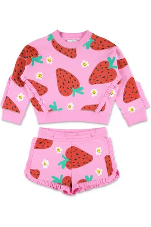 Stella McCartney Shortssæt med jordbærtryk