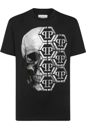 Philipp Plein T-shirt med sekskantet logo