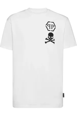 Philipp Plein T-shirt med rund hals og tryk