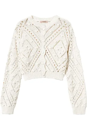 Twin-Set Hæklet-strikket cardigan