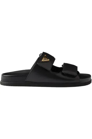 Prada Lædersandaler med burrelukning