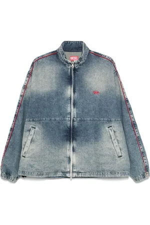Diesel Jakke i vasket denim
