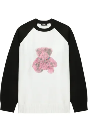 We11 Done Sweater med bamse-halskæde
