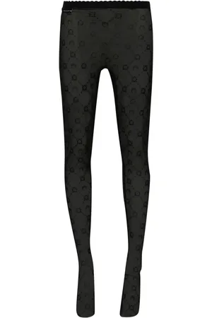 Marine Serre Mesh-tights med månebroderi