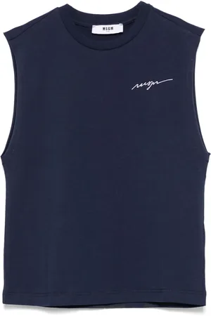 Msgm Tanktop med broderet logo