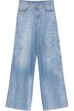 ERMANNO SCERVINO Jeans med blomstret applikation