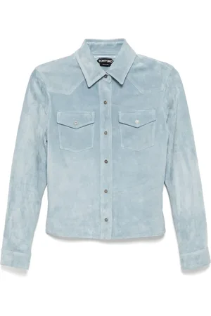 Tom Ford Ruskindsskjorte i western-stil