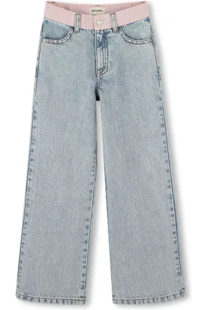 Sonia Rykiel Enfant Jeans med lige pasform og broderet logo