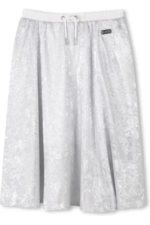 DKNY Midi-nederdel med logoplade