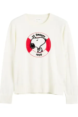 Chinti & Parker X Peanuts Snoopy-broderet top