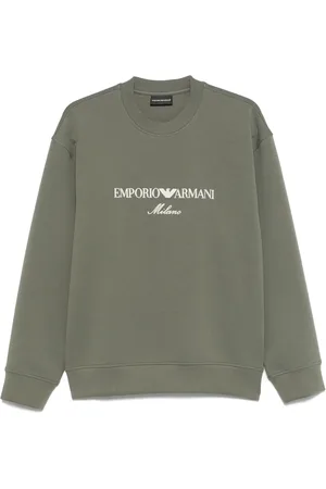 Emporio Armani Sweatshirt i jersey med logotryk