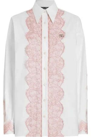 Dolce & Gabbana Skjorte med blondekant