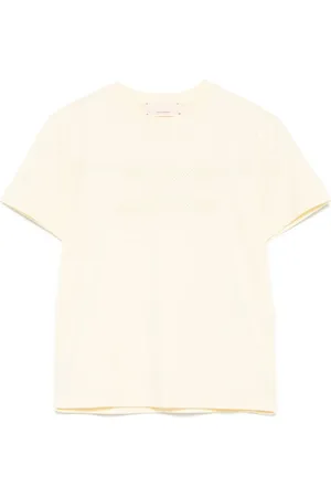 Elisabetta Franchi T-shirt med rhinsten-logo