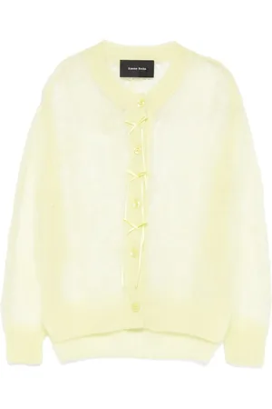 Simone Rocha Cropped cardigan med sløjfedetalje