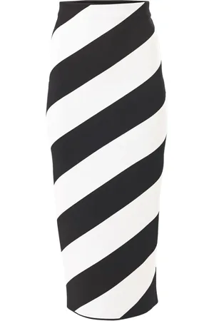Carolina Herrera Stribet pencil-nederdel i strik
